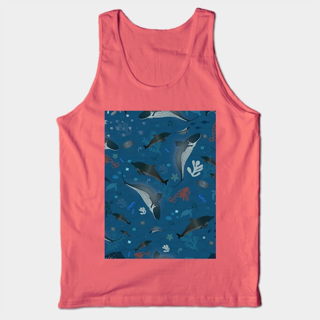 Under water Sea life Tank Top by Arch4Design